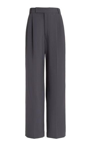 The Frankie Shop + Bea Pleated Straight-Leg Trousers
