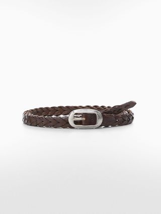 Mango + Braided Leather Belt