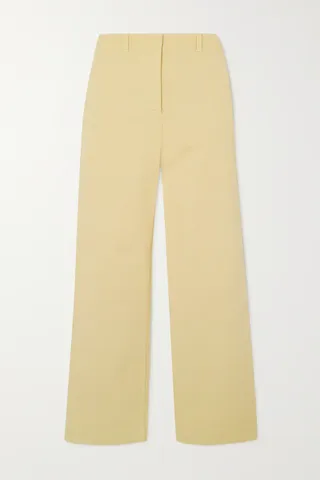 Loro Piana + Cloutier Cotton-Blend Twill Straight-Leg Pants