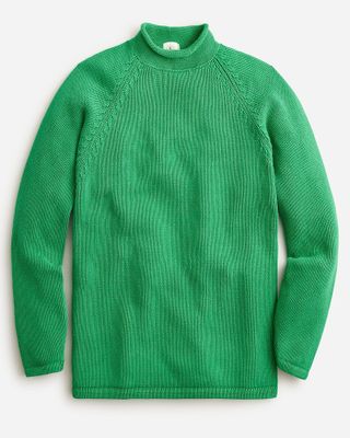J.Crew + '90s Cotton Rollneck Sweater