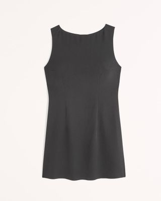 Abercrombie + Satin High-Neck Shell Mini Dress