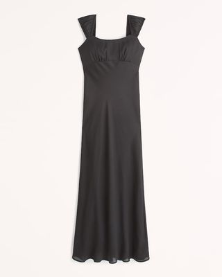 Abercrombie + Cap Sleeve Slip Midi Dress