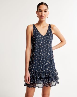 Abercrombie + Vintage Drop-Waist Mini Dress