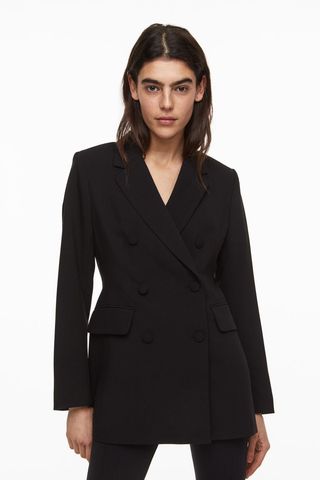 H&M + Double-Breasted Jacket