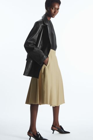 COS + A-Line Pleated Skirt