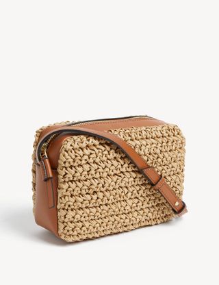M&S Collection + Straw Cross Body Camera Bag