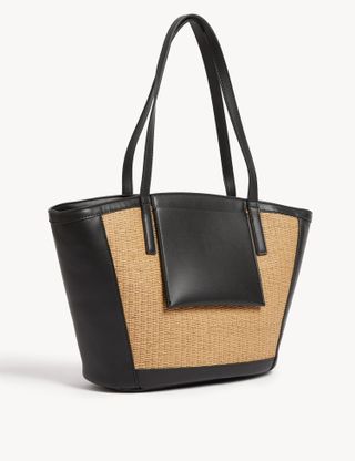M&S Collection + Straw Tote Bag