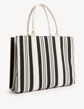 M&S Collection + Canvas Printed Tote Bag