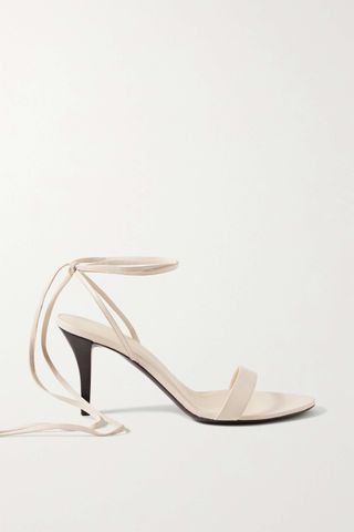 The Row + Maud Lace-Up Leather Sandals