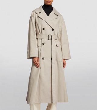 Max Mara + Double-Breasted Trench Coat