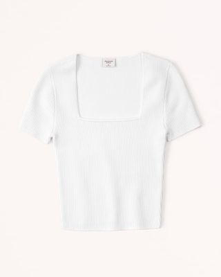 Abercrombie & Fitch + Ottoman Squareneck Sweater Tee