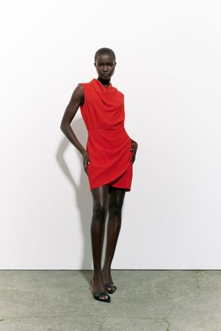 Zara + Draped Dress