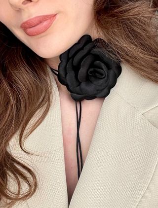 ChokerByHandMade + Rose Flower Choker Necklace