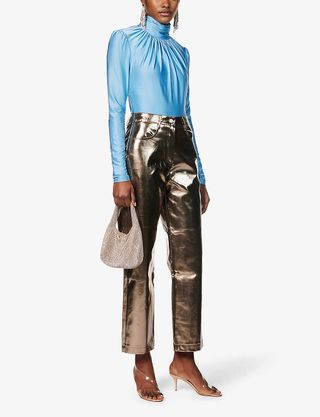 Amy Lynn + Lupe Metallic Jeans