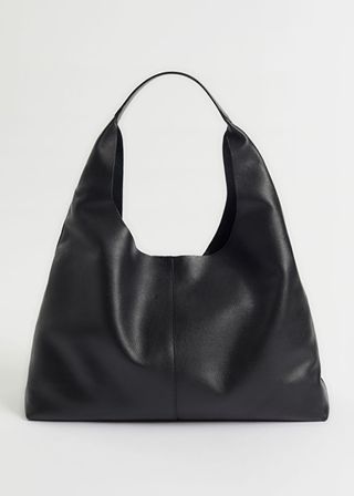 & Other Stories + Grainy Leather Tote Bag