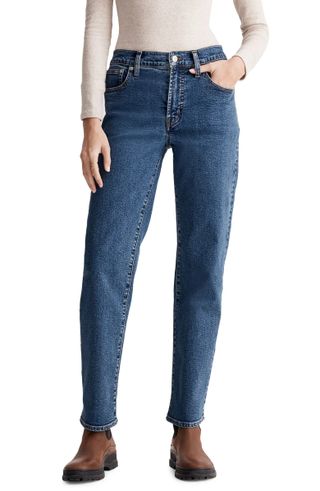 Madewell + The Perfect Vintage Instacozy Straight Leg Jeans