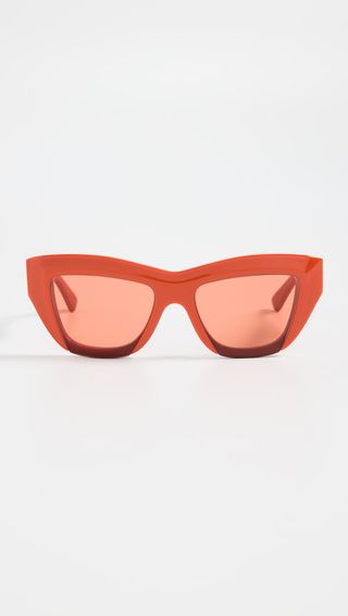 Bottega Veneta + Edgy Cat Eye Sunglasses