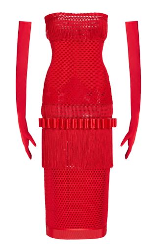 Sukeina + Fringe-Trimmed Mini Dress