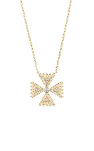 Harwell Godfrey + 18k Yellow Gold Crux Mini Pendant Necklace