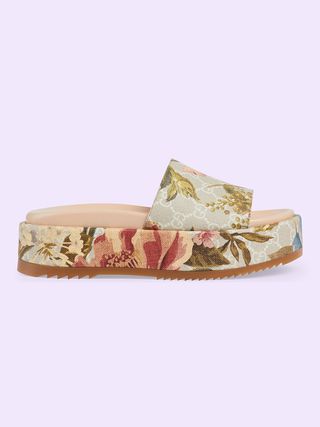 Gucci + GG Flora Slide Sandals