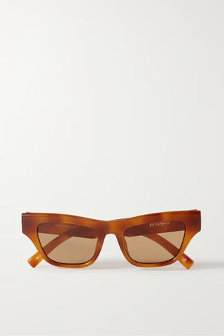 Le Specs + Hankering D-Frame Tortoiseshell Acetate Sunglasses