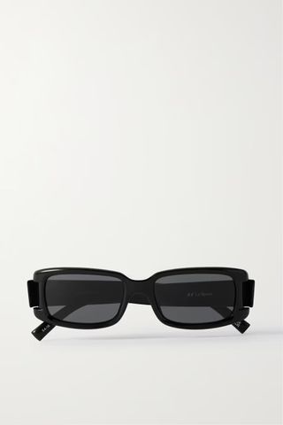 Le Specs + So Into You Rectangular-Frame Acetate Sunglasses