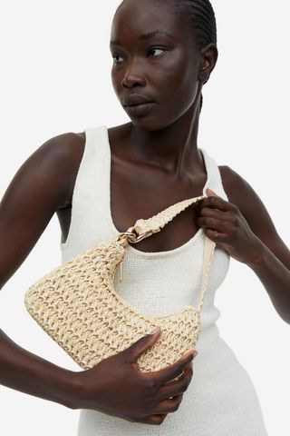 H&M + Straw Shoulder Bag