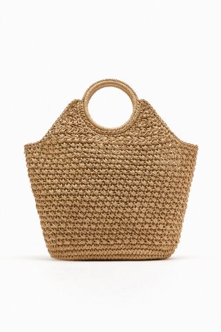Zara + Woven Shopper Bag