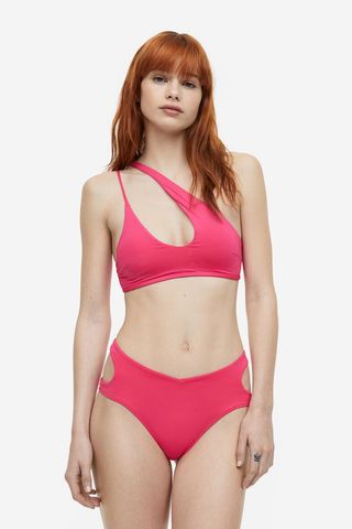 H&M + Asymmetric Padded Bikini Top