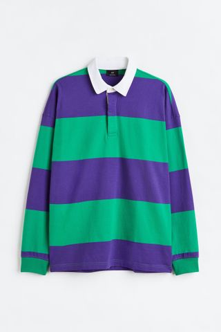 H&M + Oversized Fit Rugby Shirt