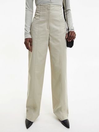Calvin Klein + Straight Recycled Twill Trousers