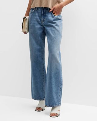 Agolde + Fusion Low-Rise Loose Straight Jeans