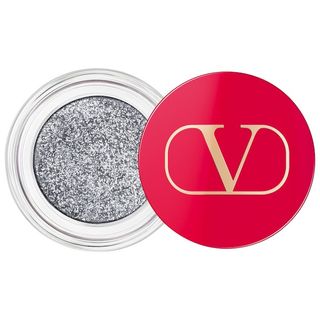 Valentino + Dreamdust Glitter Eyeshadow in 01 Silver Spark