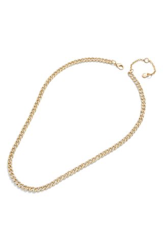 Baublebar + Pavé Cubic Zirconia Curb Chain Necklace