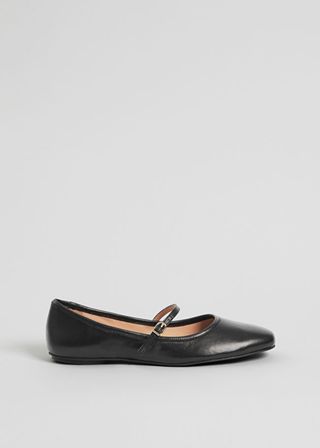 
Other Stories + Mary Jane Leather Ballerina Flats