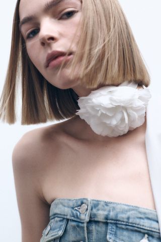 Zara + Floral Scarf