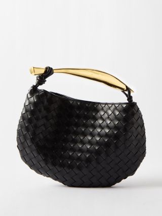 Bottega Veneta + Sardine Intrecciato-Leather Handbag