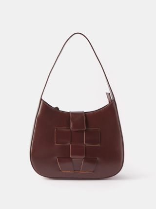 Hereu + Bauza Woven-Leather Shoulder Bag