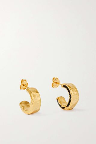Alighieri + Inkwell Gold-Plated Hoop Earrings