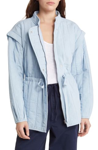 Treasure & Bond + Quilted Chambray Jacket