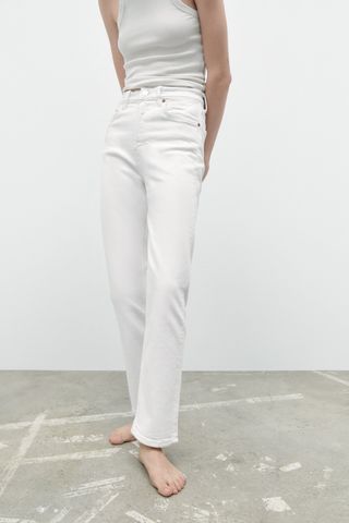 Zara + TRF High Rise Stove Pipe Jeans
