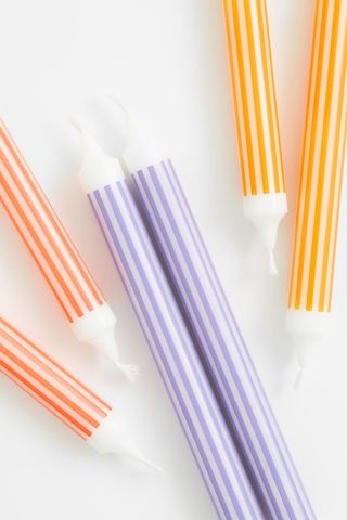 H&M + 2-Pack Striped Candles