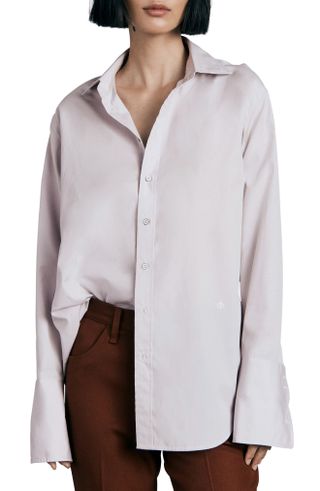 Rag & Bone + Diana Cotton Poplin Button-Up Shirt