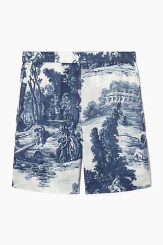 COS + French Toile Linen Shorts