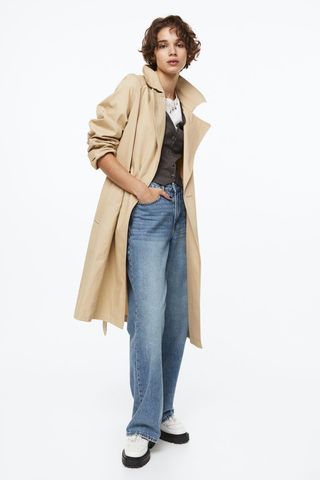 H&M + Cotton Twill Trench Coat