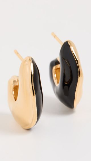 Missoma + 18k Squiggle Two Tone Earrings