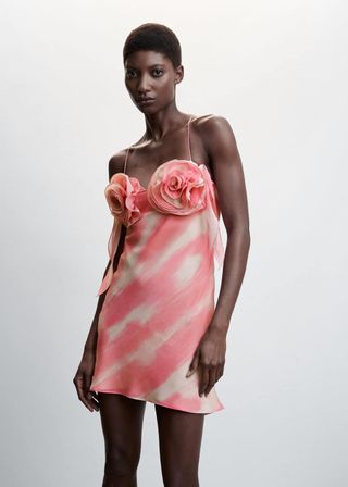 Mango + Floral Maxi Slip Dress