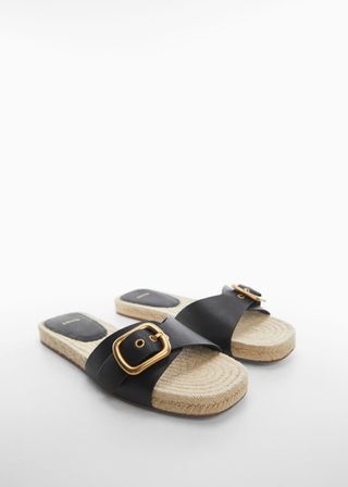 Mango + Esparto Leather Sandals