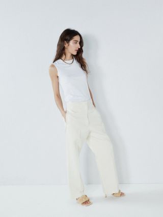 Raey + Relaxed Ramie and Cotton-Blend Tailored Trouser