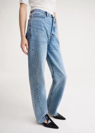 Toteme + Twisted Seam Detail Full Length Jeans